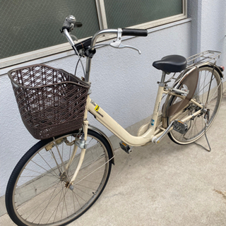 【お値下げ】中古自転車　Panasonic  26インチ　前輪は新品