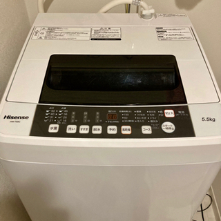 【譲渡先決定】2019年製 Hisense 5.5kg洗濯機 H...