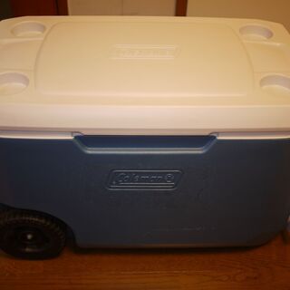 コールマン　クーラーボックス　ホイール付き　62QT 容量約58L アイスブルー