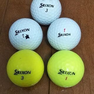 中古ゴルフボール　SRIXON　計5球　おまけ本付き