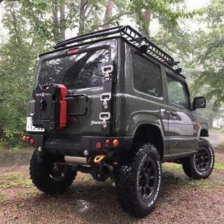 jb64　jb74　新型ジムニー　ショウワガレージルーフラック　キャリアのセット