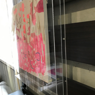 アート・絵画・ペイント 作品名「ピンク」専用アクリルケース付き