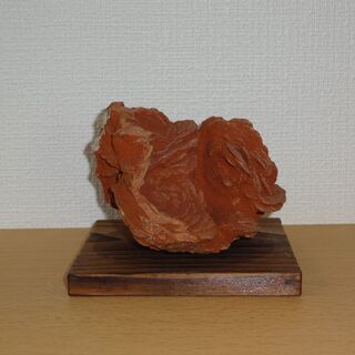 【鑑賞用自然石(風速)】自然石(砂漠のバラ) 板台付き