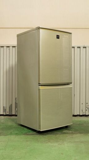 0901 SHARP シャープ 2ドア冷蔵庫 SJ-PD14T-N 137L 2011年製