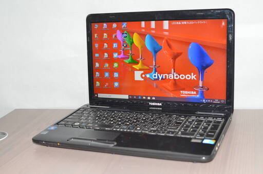 中古ノートパソコン 東芝 T350/36AB 最新Windows10+office 大容量HDD750GB Core i5-460M/4GB/HDMI/15.6インチ/無線内蔵/便利なソフト多数
