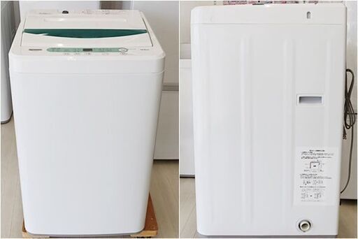 引取限定　ヤマダセレクト　洗濯機　洗濯容量:4.5kg　YWM-T45G1　2019年製　ホワイト　幅 565mm ×奥行 534mm ×高さ 890mm