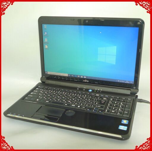 即使用可能 ノートパソコン Windows10 中古良品 15.6型ワイド 富士通 AH54/D Core i3 4GB 640GB DVDマルチ 無線LAN webカメラ Office