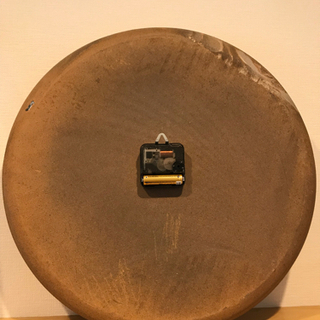 皆空釜 陶器の掛け時計（値下げ済み）