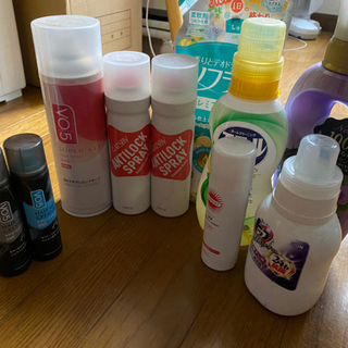 【不用品】洗剤やヘアスプレーなど 全部で100円