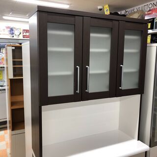 食器棚 ブラウン ㈱ マルミツ W100 ×H201 ×D42.5 ※クリーニング済み