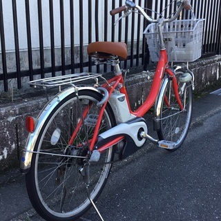 ＜美品車＞パナソニック・24インチ電動アシスト自転車・アルフィットViVi ・EPX43・レッド・整備・お手入れ済・不要自転車無料引取りします