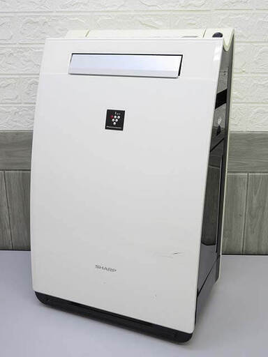 ss2747　シャープ　加湿空気清浄機　KI-FX55W　～23畳　ホワイト系　SHARP　高濃度プラズマクラスター25000　白　キャスター付き　気化式　乾燥対策　感染予防　除菌　消臭