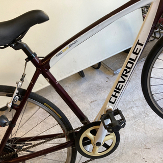 取引中 700×28c 【CHEVROLET】クロスバイク 6段変速 ワインレッド