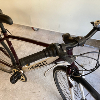 取引中 700×28c 【CHEVROLET】クロスバイク 6段変速 ワインレッド