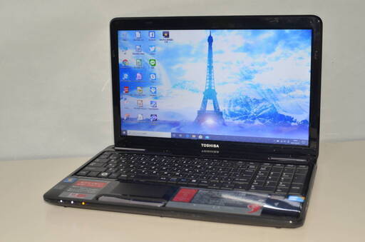 古ノートパソコン Windows10+office 大容量HDD750GB 東芝Dynabook EX/56MBL 高性能core i3/4GB/15.6インチ/無線/HDMI/DVDRW/便利なソフト