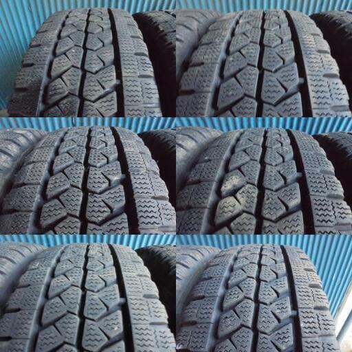 ブリヂストン BLIZZAK W979 195/75R15 109/107L LT 6本 9.5分溝2本と9