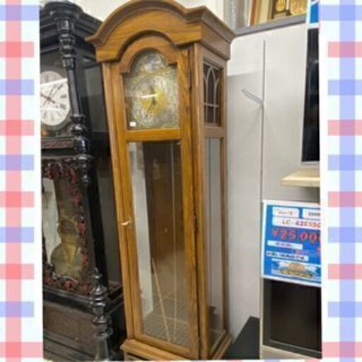 【ジモティ限定価格】TEMPUS FUGIT 柱時計 古時計 レトロ アンティーク