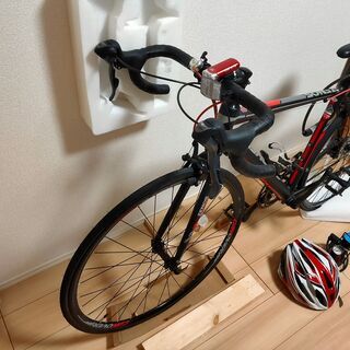 ロードバイク　カノーバー　黒/赤　値下交渉も致します