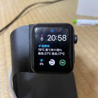 Applewatch series3 NIKE+ スペースグレー...