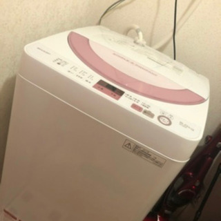 【ネット決済】SHARP 洗濯機 2017年製 ES-GE6A-P