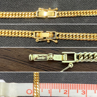 【お取引中】極美品　K18 6面　ダブル　喜平　ネックレス　K18 喜平用 ペンダント　セット