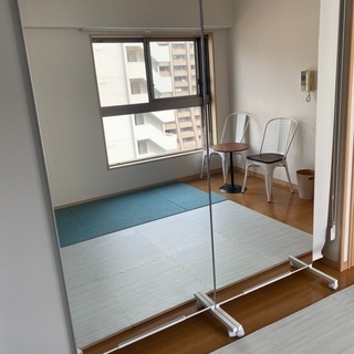 キャスター付き大型ミラー 姿見 全身鏡 キャスター付 鏡」の人気商品