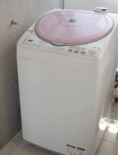 【値引き可】SHARP 洗濯乾燥機 ES-TX820-P
