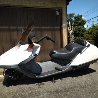 希少ノーマルマフラー  ロングスクリーン フュージョンMF02 書類有 動画有 実動ですが古いので要整備 部品取り 希少ノーマルマフラー ロングスクリーン フュージョンMF02 書類有 動画