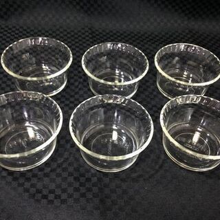 ●パイレックス 耐熱ガラス 小鉢 6個 カスタードカップ