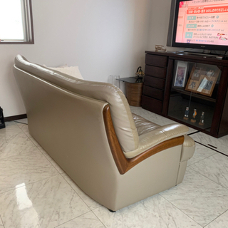 ソファー　(本革ベージュ)