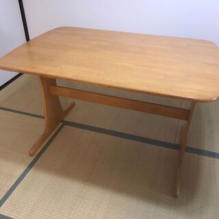【直接引取限定】テーブル、椅子(回る椅子)４脚セット 1200×...