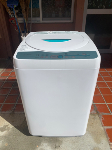 【値下げしました】sharp es-gl45 2011 ホワイト 洗濯機 ES-GL45 送風機能 倍速コース ガンココース コンパクトサイズ 一人暮らし