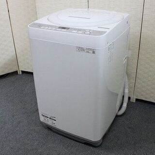 シャープ 全自動洗濯機 洗濯容量7.0㎏ 穴なし槽 ES-GE7D-W 2020年製