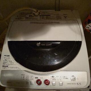 ※契約済み【あげます】中古SHARP製全自動電気洗濯機