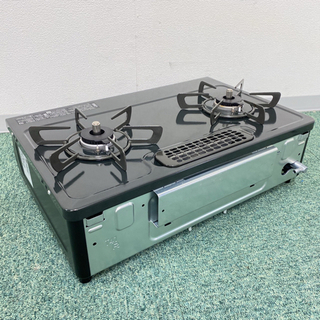 ＊リンナイ 都市ガスコンロ 2021年製 水無し片面焼き＊0907-1 リンナイ 都市ガスコンロ 2021年製 水無し片面焼き＊0907-1