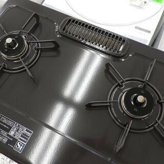 都市ガス用 ガステーブル パロマ 右強火 2018年製 IC-N86B-R 水無し片面焼き グリル 西岡店