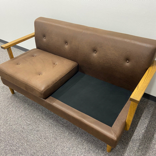 ソファー 2人掛け CRASH GATE ブラウン ヴィンテージ スウェード調 