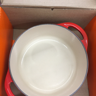 ル・クルーゼ 両手鍋 18cm レッド オシャレ 鋳物 ブランド