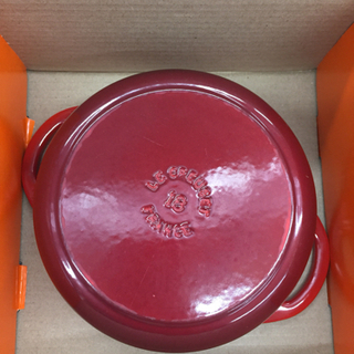 ル・クルーゼ 両手鍋 18cm レッド オシャレ 鋳物 ブランド