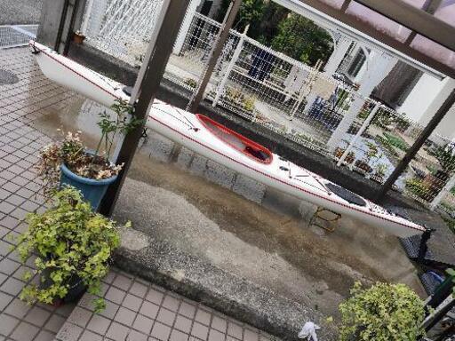 ★カヤック　FRP製　４ｍ５０ｃｍ　タヘマリン　TAHE　MARINE　Fit149　ラダー付　ツーリング　神戸★ ☆カヤック FRP製 4m50cm タヘマリン TAHE MARINE Fit149 ラダー