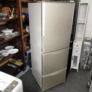 SHARP 冷蔵庫 SJ-W352C-N 3ドア 350L 家電 E576-