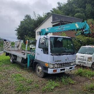 【ネット決済】最強　日野レンジャークレーン付き積載車セルフ...