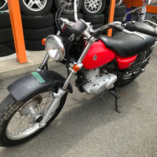 大人気 赤 SUZUKI VANVAN スズキ バンバン 200cc カッコいい ツーリング