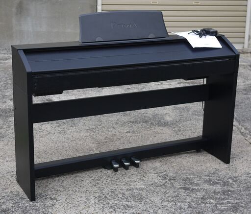 美品 カシオ 電子ピアノ プリヴィア PX-750BK 88鍵盤 象牙調 黒檀調鍵盤 デュエット機能 奥行299mm スリム＆スタイリッシュ