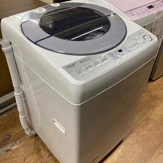 シャープ 洗濯機 8kg 2019年製 中古