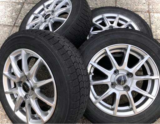 ★A-TECH SCHNEIDER 14×5.5J 100 4H +48 DUNLOP DSX-2 175/65R14 14インチ アルミホイール スタッドレスタイヤ 4本セット フィット ヴィッツ 他 社外 ダンロップ シュナイダー