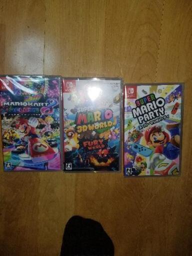 新品　未開封Nintendo Switch　マリオソフト3点セット