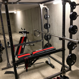 【値引き】ホームジム.ペンチプレス.パワーラックセット