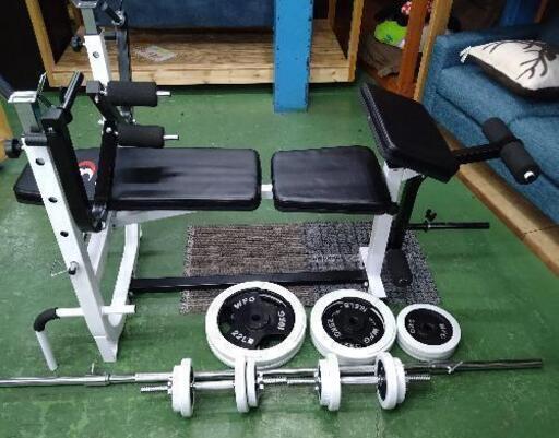 WFG ダンベル+プレート/BODY DESIGN マルチプレスベンチ セット商品