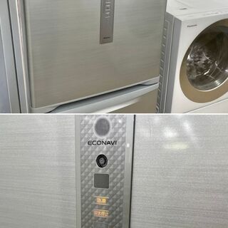 美品【 Panasonic 】パナソニック 321L 3ドア冷蔵庫 エコナビ搭載 自動